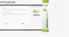 Desktop Screenshot of geike-online.de