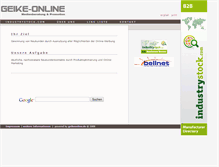 Tablet Screenshot of geike-online.de